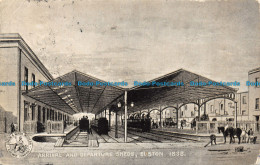 R155972 Arrival And Departure Sheds. Euston 1838. 1905 - World