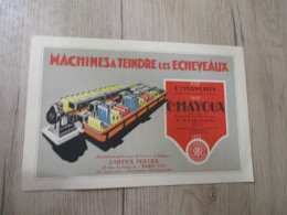 Pub Publicité Mayoux Saint Etienne Machines à Teindre écheveaux En Anglais - Advertising