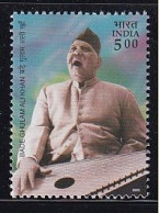 India MNH 2003, Singer Bade Ghulam Ali Khan, Music Instrument - Neufs