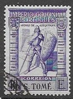 Portuguese Sao Tome VFU 6 Euros 1938 - Portugiesisch-Indien