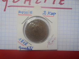 +++QUALITE+++RUSSIE 2 KOPEKS 1818+++(A.5) - Rusland