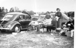 Photographie Vintage Photo Snapshot St Cast Camping Pic-nic Automobile - Places