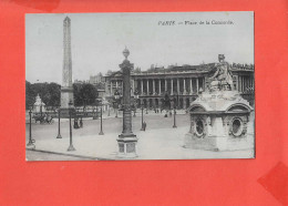 75 PARIS Cpa Place De La Concorde - Squares