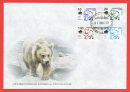 Kazakhstan 2018.   FDC. Definitive Issue. Bear. Fauna - Kazakhstan