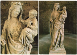 21. Gf. Abbaye De FONTENAY. La Vierge. 2 Cartes 12434 & 12452 - Andere & Zonder Classificatie