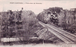 44 - Loire Atlantique - PONTCHATEAU - PONT CHATEAU - Train Vapeur Dans La Tranchée De Grenebo - Pontchâteau