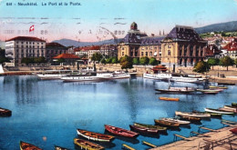 NEUCHATEL - Le Port Et La Poste - Andere & Zonder Classificatie