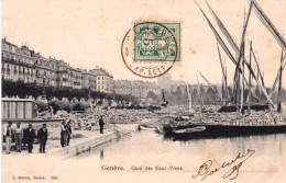 GENEVE - Quai Des Eaux Vives - Rare - Autres & Non Classés