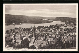 AK Linz Am Rhein, Ortsansicht Mit Gewässer  - Linz A. Rhein