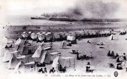 62 - CALAIS -  La Plage Et Les Jetées Vues Du Casino - Calais