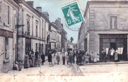 37 - Indre Et Loire -  SAINT EPAIN - Rue Principale Et La Place - Café De La Place - Other & Unclassified
