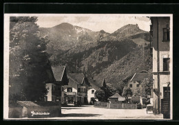 AK Grassau, Ortsansicht Mit Bergpanorama  - Autres & Non Classés