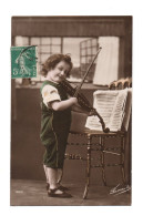 CPA  Mode . Enfant Jouant Du Violon . Portrait Artistique - Retratos