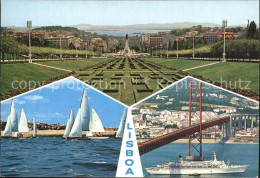 72378379 Lisboa Panorama Segelregatta Bruecke Fahrgastschiff Lisboa - Altri & Non Classificati