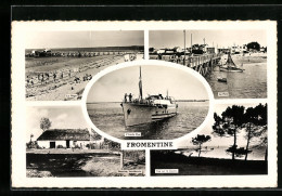 CPA Fromentine, La Plage, Le Port, Vue Sur Le Goulet, Bourine Vendeenne  - Other & Unclassified