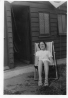 Photographie Vintage Photo Snapshot Transat Jambes Legs Sexy Repos  - Personnes Anonymes