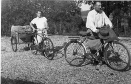 Photographie Vintage Photo Snapshot Vélo Bicyclette Bicycle Carriole  - Autres & Non Classés