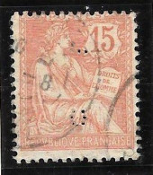 1 04	24 1	21	N°	117	Perforé	-	Cl 188	-	CREDIT LYONNAIS - Used Stamps