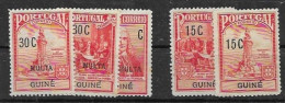 Portuguese Guinea Mint *  1925 (5 Stamps) Back Of The Book - Guinée Portugaise