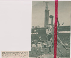 Amsterdam - Voetbal Wedstrijd Holland X Duitsland - Orig. Knipsel Coupure Tijdschrift Magazine - 1931 - Non Classés