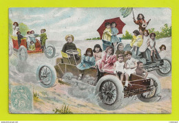 Carte Fantaisie Illustrateur ? Nombreux Enfants Dans De Belles Autos Cabriolets VOIR DOS En 1905 Série 363 - Collections, Lots & Series