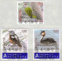 2008 Zu 1271-73 / Mi 2057-59 / YT 1982-84 Animaux Obl. - Used Stamps