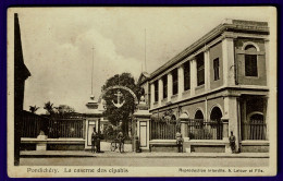 Ref 1654 - Early India Postcard - French Settlement Pondichery - La Caserne Des Cipahis - Autres & Non Classés