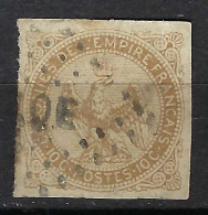 FRANCE Colonies Emissions Générales Ca.1859-65: Le Y&T 3 Obl. "MQE (Martinique)" - Eagle And Crown