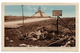 CPA    SOUAIN         -      EMPLACEMENT DE LA FERME DE NAVARIN  MONUMENT DU SCULPTEUR REAL DEL SARTE - War 1914-18