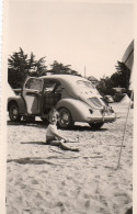 Photographie Vintage Photo Snapshot Automobile Voiture Car Auto Pornichet 4 Chv - Automobili