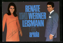 AK Musiker Renate Und Werner Leismann Mit Autogrammen  - Music And Musicians