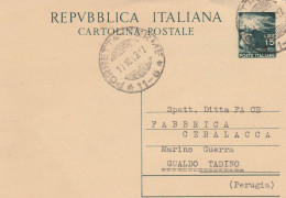 E 189 Porretta Terme Frazionario 11-6 Del 1949 Repubblica - 1946-60: Marcophilie