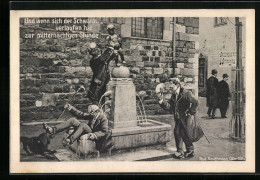 AK Aachen, Fischmarkt Brunnen  - Autres & Non Classés