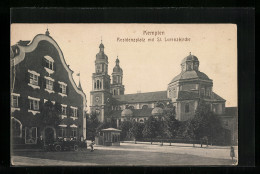 AK Kempten, Residenzplatz Mit St. Lorenzkirche  - Kempten