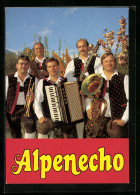 AK Musiker-Gruppe Alpenecho Mit Ihren Instrumenten  - Muziek En Musicus