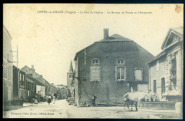 Cpa Du 88 Liffol Le Grand --  La Rue De L' église - Le Bureau De Postes Et L' Abreuvoir  STEP141 - Liffol Le Grand