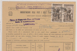 Italia Al Lavoro (2) Lire 200 Coppia Su Servizio Riscossioni Del 1956 Raro Uso - 1946-60: Marcophilia