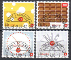 2008 Zu 1284-87 / Mi 2073-76 / YT 2001-04 Art Obl. - Used Stamps