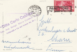 Italia Al Lavoro (5) Cartolina Per La Svizzera Affrancata Con 35 Lire Isolato - 1946-60: Marcophilie