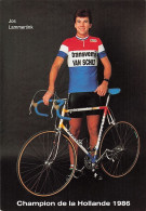 Vélo - Cyclisme - Coureur  Cycliste Jos Lammertink - Team Van Schilt - Champion De Hollande 1986 - Cycling