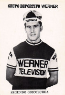 Vélo - Cyclisme - Coureur Cycliste Segundo Goicoechea - Team Werner Television - Format 13.5 X 9.5 Cm - Sonstige & Ohne Zuordnung