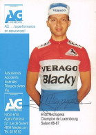 Vélo - Cyclisme - Coureur Cycliste Enzo Mezzapesa - Champion Du Luxembourg Saison 86/87 - Cycling