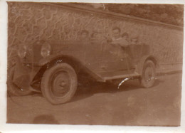 Photographie Vintage Photo Snapshot Automobile Voiture Car Auto Cabriolet Marly - Automobili