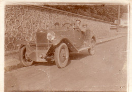 Photographie Vintage Photo Snapshot Automobile Voiture Car Auto Cabriolet Marly - Automobile