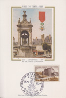 Carte  FRANCE   Centenaire  Attribution   Légion  D' Honneur   à  La  Ville  De   CHATEAUDUN    1977 - Commemorative Postmarks