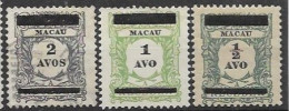 Portugal Macau Mint And Used Set 1910 60 Euros (1/2 Avo Quasi **) - Ongebruikt