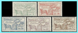 CASTELLORIZO- GREECE- GRECE - HELLAS- ITALY 1923: Italian Post Office Compl. Set MNH** - Dodécanèse