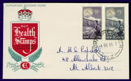 Ref 1654 - 1954 New Zealand Health Stamps FDC - Point Chevalier Postmark (closed 1989) - FDC
