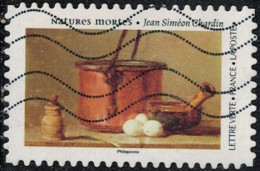 France 2023 Oblitéré Used Natures Mortes Jean Siméon Chardin Ustensiles De Cuisine Chaudron Poêlon Et Oeufs Y&T FR 2343 - Used Stamps