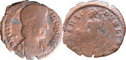 ROME - Deux Petites Monnaies Tardives - 20-120 - The Christian Empire (307 AD Tot 363 AD)